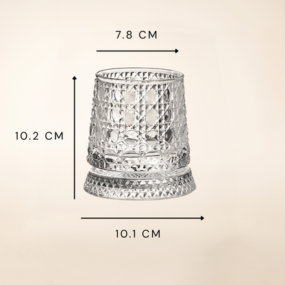Vaso Giratorio para Whisky de Cristal Premium