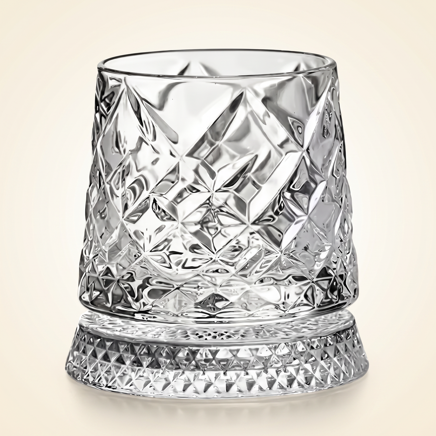 Vaso Giratorio para Whisky de Cristal Premium